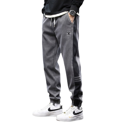 Fleece Lined Padded Warm Keeping Track Sweatpants Loose Casual Pants