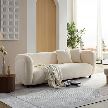 WKS6 white color plush sofa, 88.89* 35.04* 28.74