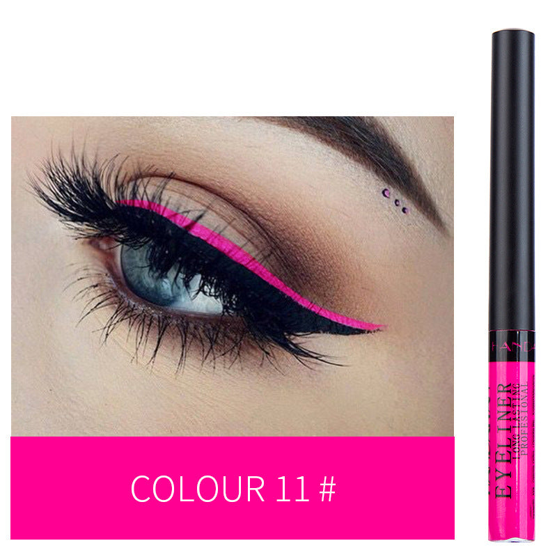 12-color Matte Color Liquid Eyeliner, Long-lasting And Non-smudge Liquid Eye Shadow