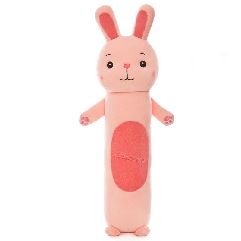 Long cylindrical pillow plush toy