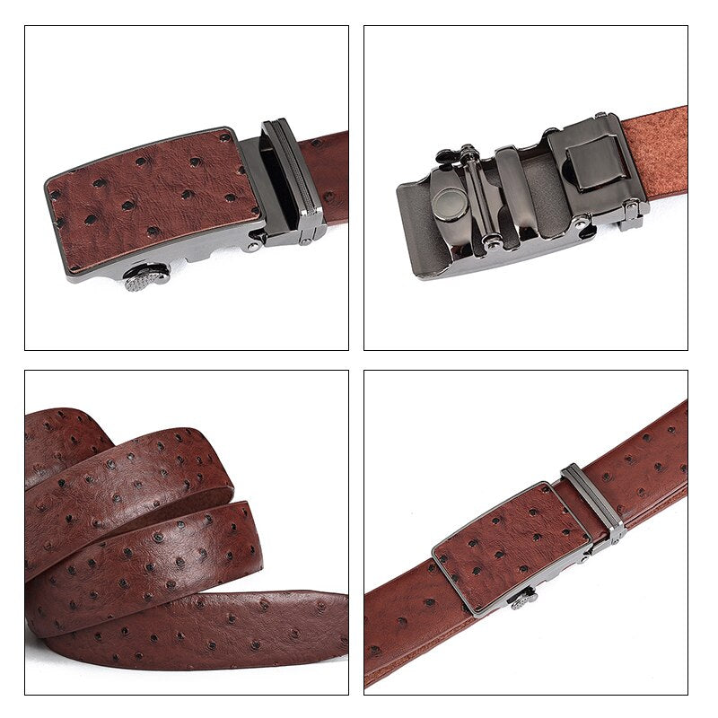 Men's automatic buckle belt