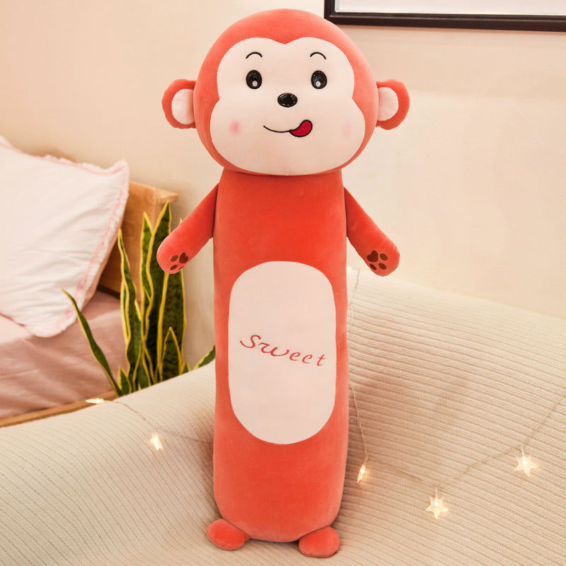 Long cylindrical pillow plush toy