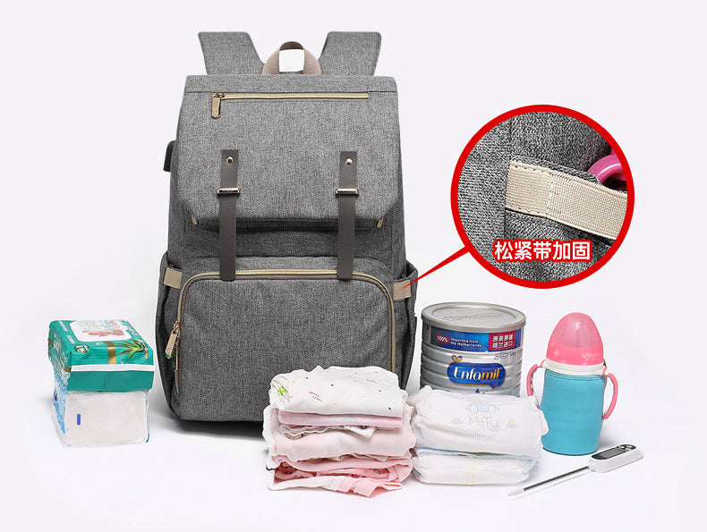 Milk Daddy Backpack Waterproof Mummy Bag Shoulder Pregnancy Pack USB Charging Bottle Heating Pack