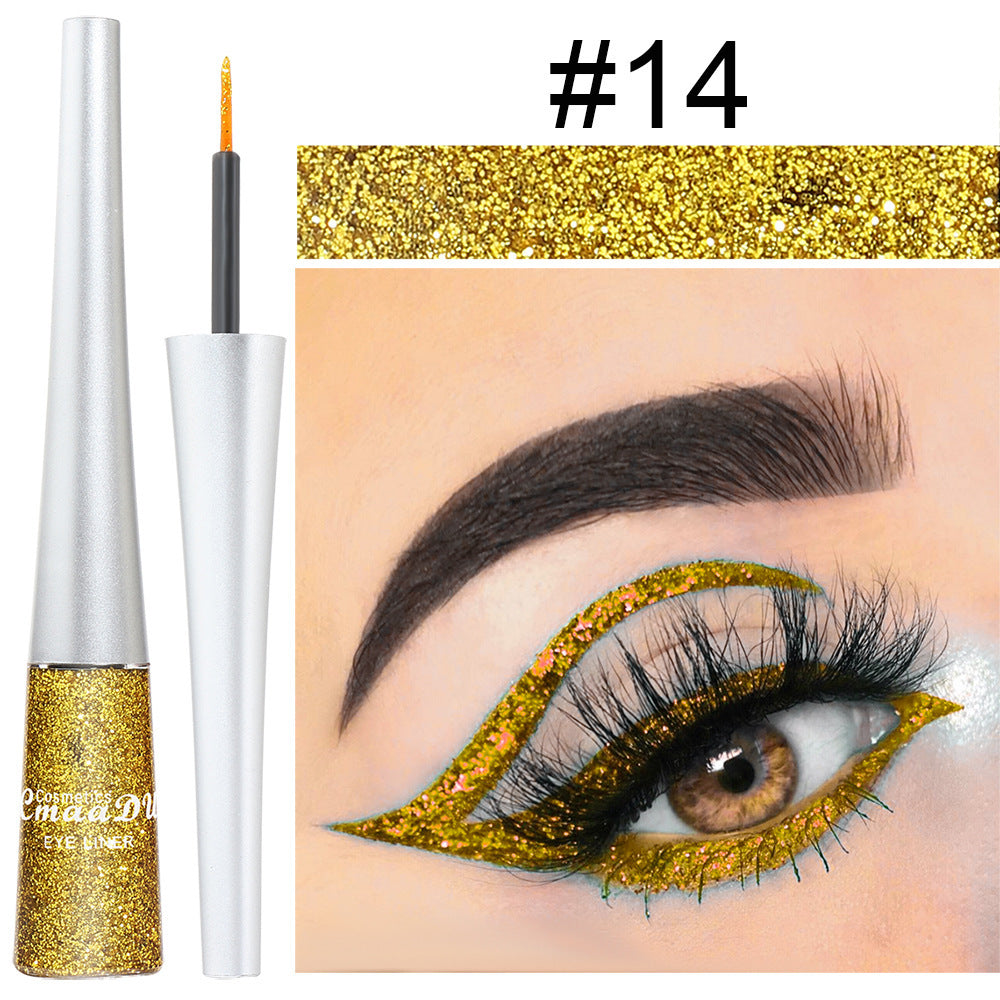 16 Colors Glittery Powder Sequin Burst Eyeliner