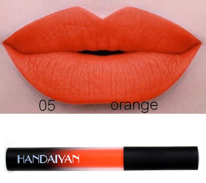 Charm matte velvet matte lip gloss lip glaze matte non-stick matte long-lasting liquid lipstick can be authorized