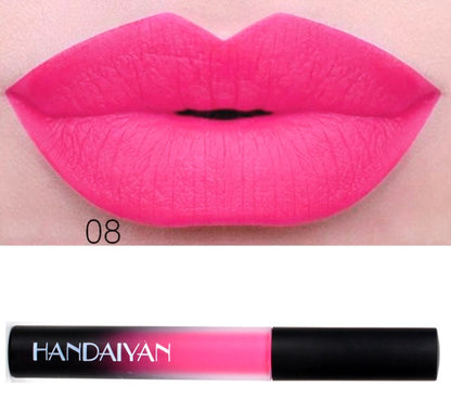 Charm matte velvet matte lip gloss lip glaze matte non-stick matte long-lasting liquid lipstick can be authorized