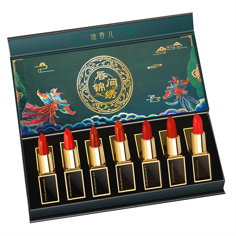 Chinese style imperial palace carved lipstick