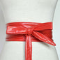 Ladies Wide Belt PU Bow Banding European And American