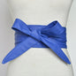 Ladies Wide Belt PU Bow Banding European And American