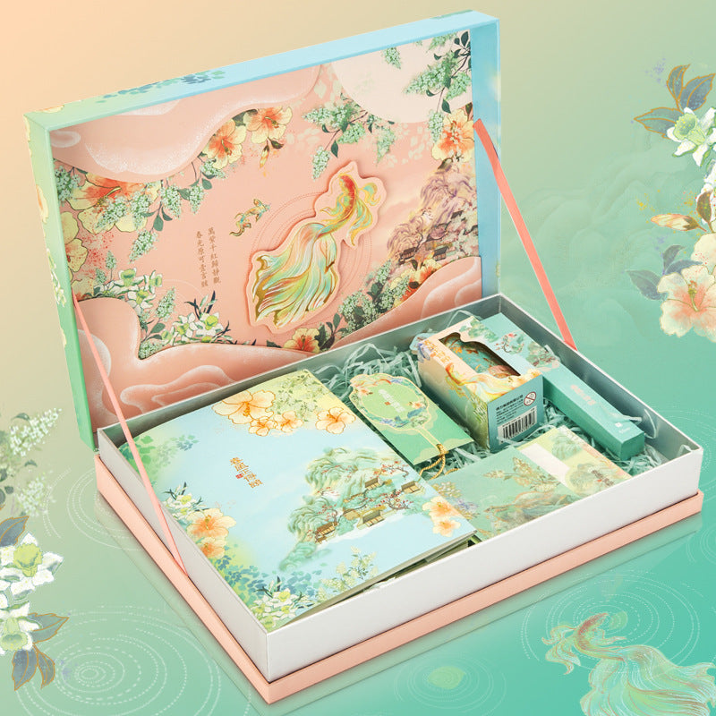 Summer Palace Hand Account Gift Box Stationery Set Gift