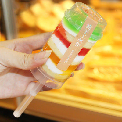 Round Cake Cone Rainbow Stick Cake Decoration