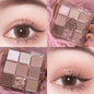 Taro Mud Transparent Matte Warm Color Net Red Nine Square Grid Eyeshadow