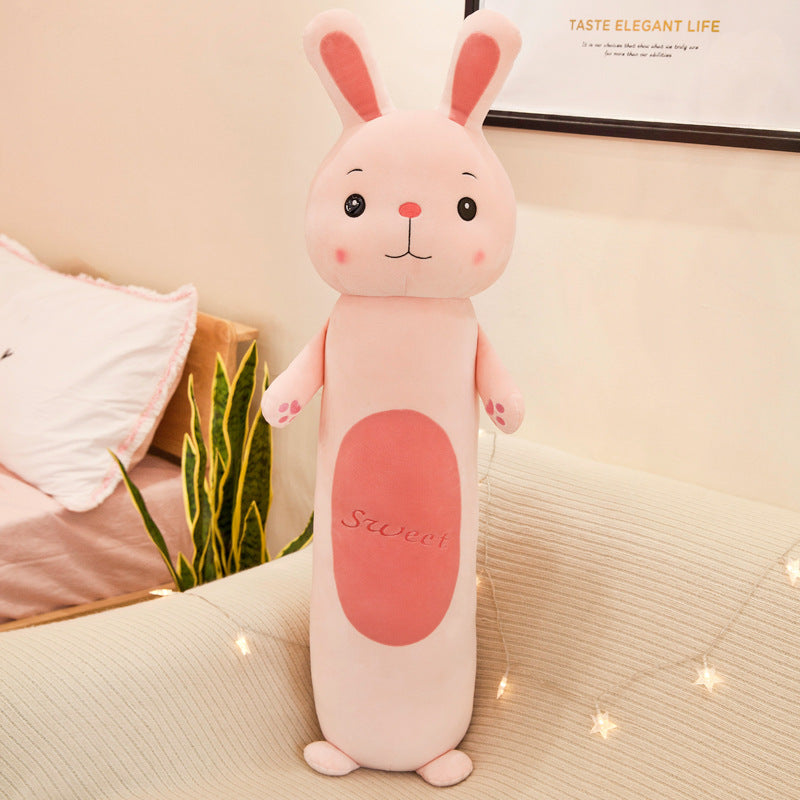 Long cylindrical pillow plush toy