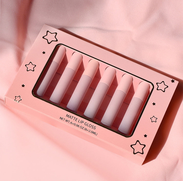 Non-stick Cup Non-fading Matte Velvet Lip Gloss Set