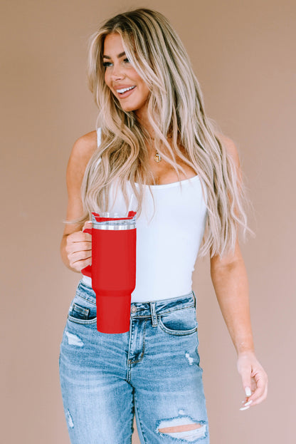 Red 304 Stainless Steel Double Insulated Cup