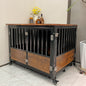 Furniture Style Dog Crate With Door Lock and Double Doors Indoor Use