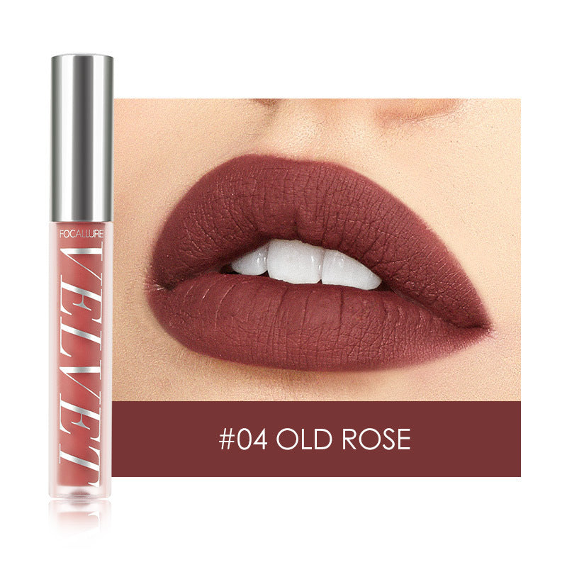 Velvet matte matte waterproof lip gloss