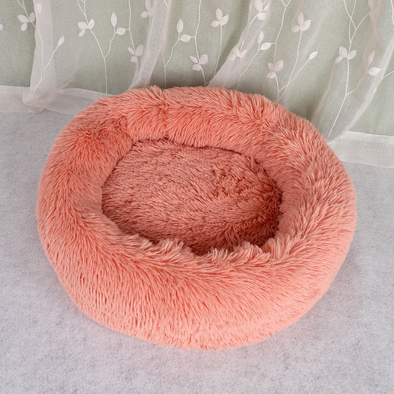 Doghouse Plush Round Pets Keep Warm In Autumn And Winter