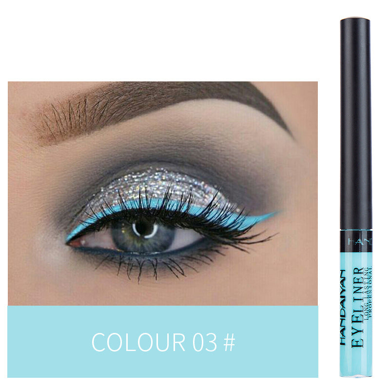 12-color Matte Color Liquid Eyeliner, Long-lasting And Non-smudge Liquid Eye Shadow