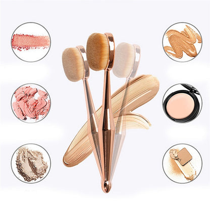 Toothbrush type foundation brush