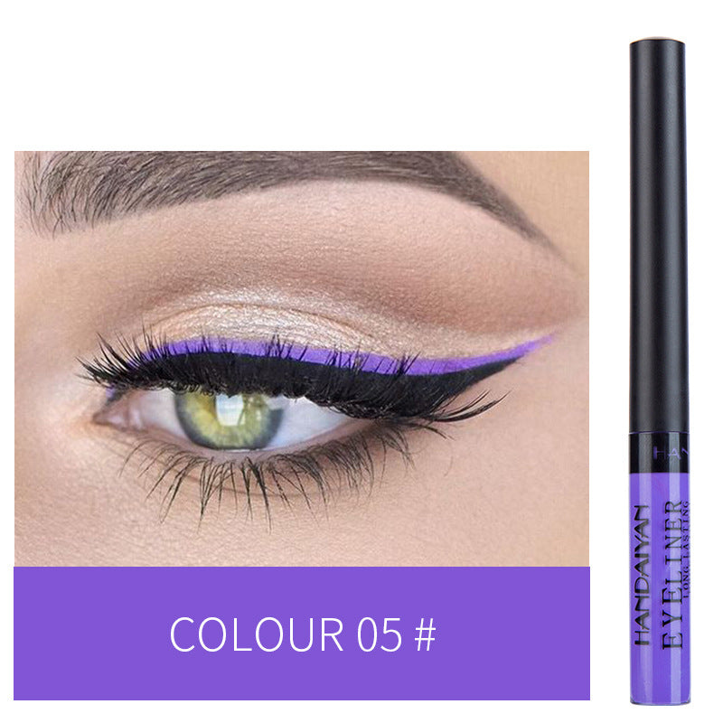 12-color Matte Color Liquid Eyeliner, Long-lasting And Non-smudge Liquid Eye Shadow