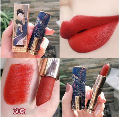 Chinese Style Carved Lipstick Set Matte Matte Moisturizing Moisturizing Lipstick