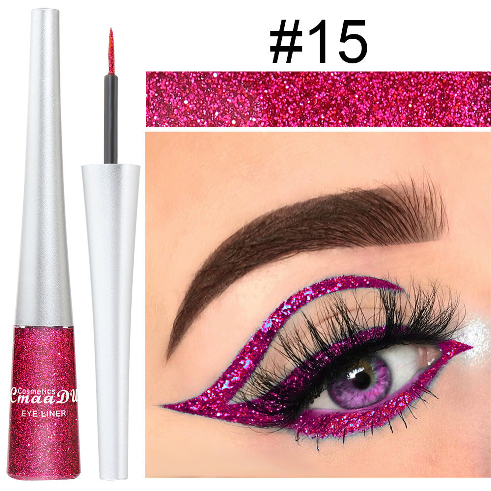 16 Colors Glittery Powder Sequin Burst Eyeliner