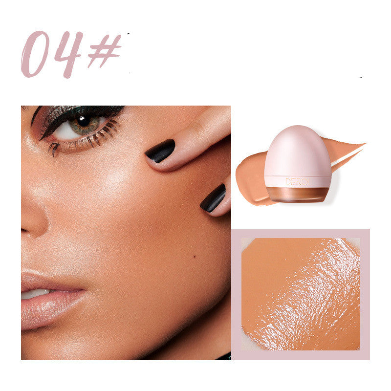 4colors Lightweight Foundation Concealer Cream With Makeup Sponge Brightening Moisturizing Liquid Foundation BBCream