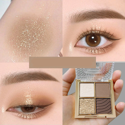 Brilliant Eyeshadow Palette Sparkling Pearly Matte Mashed Potatoes