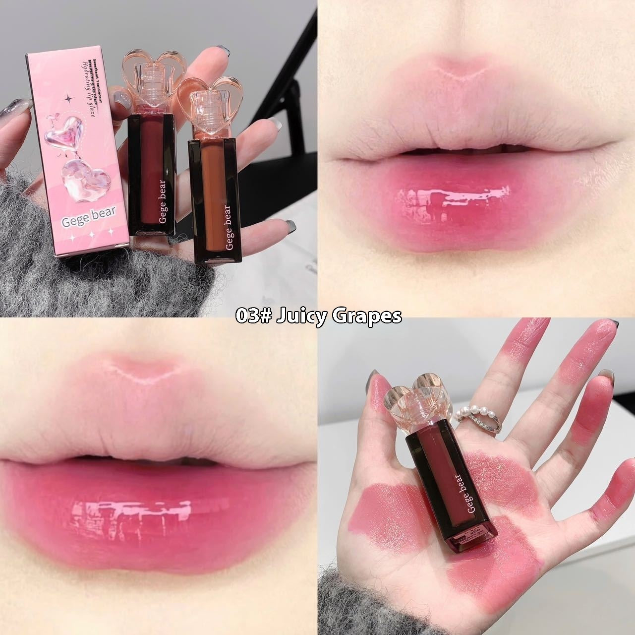 Moisturizing Lip Lacquer Moisturizing Water Light Mirror Makeup Color Rendering