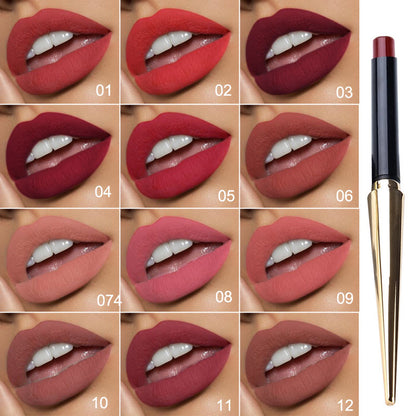 Women's Simple Multicolor Gold Matte Lipstick