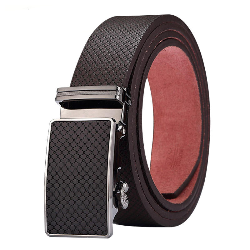 Men's automatic buckle belt