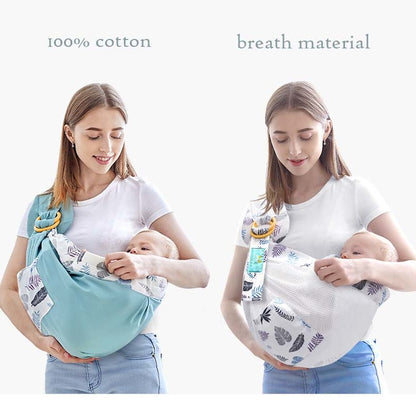 born Sling Baby Carrier Dual Use Adjustable Mesh Fabric Ergonomic Nursing Cover For 0-36M Kangaroo Infant Wrap