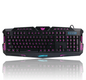 J10 tricolor backlight wired gaming keyboard set colorful luminous gaming mouse keyboard Russian keyboard