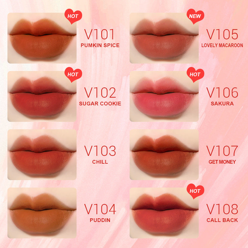 Women's Fashion Simple Matte Velvet Lip Glaze