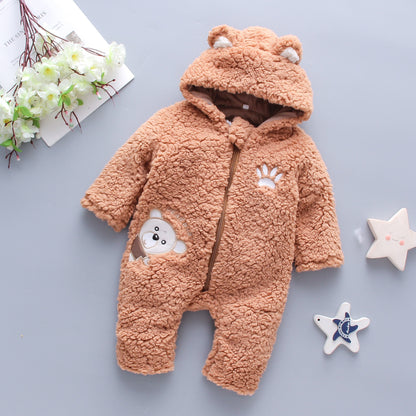 Winter Baby Boy Girl Romper Cotton Clothes