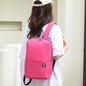 Solid Color Nylon Backpack Bag