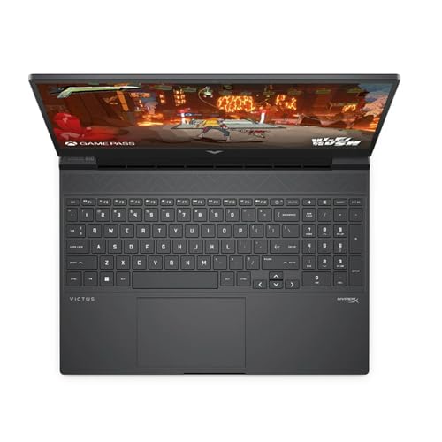 HP Victus Gaming Laptop, 15.6" FHD 144Hz Display, AMD Ryzen 5 8645HS, 32GB DDR5 RAM, 1TB SSD, NVIDIA GeForce RTX 4050 (6GB GDDR6), HDMI, Webcam, Backlit Keyboard, Wi-Fi 6, Windows 11 Home, Mica Silver