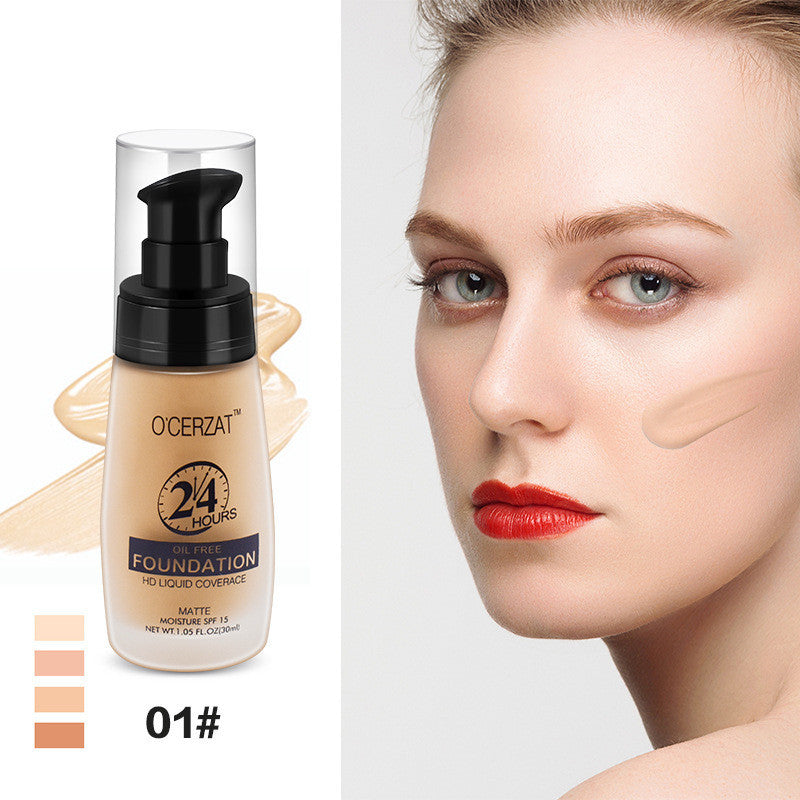 Long Lasting Concealer Oil Control Moisturizing Non-fading Liquid Foundation