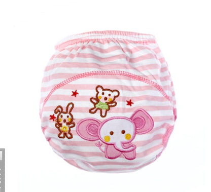 Children's cartoon diaper pants baby learning pants infant cotton breathable training pants washable diapers