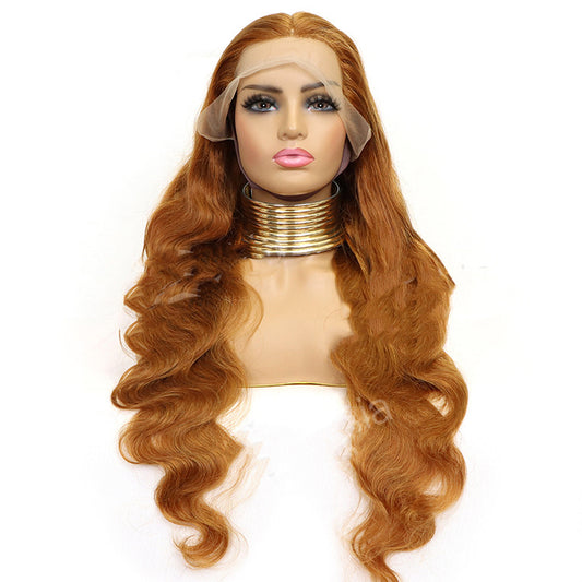 Honey Blonde Human Hair Wigs Body Wave