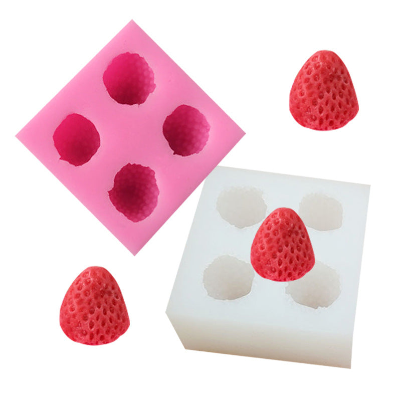 Stereo Strawberry Silicone Mold Baking Cake Tool