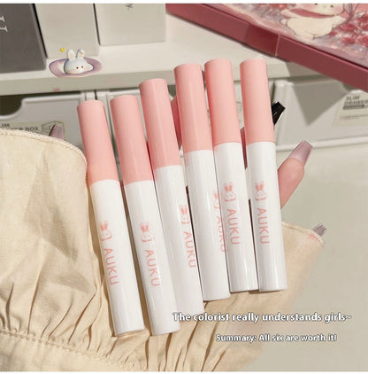 Matte Finish Velvet White Lip Mud Student Party Plain Face Six Pieces Lip Glaze Set