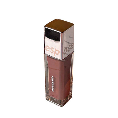 Pinkyfocus Gold Nugget Cube Foundation Mirror Lip Lacquer Lasting Moisturizing No Stain On Cup