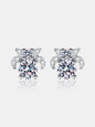 1 Carat Moissanite 925 Sterling Silver Stud Earrings