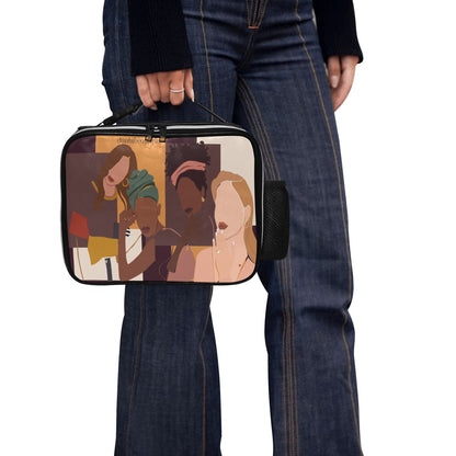 PU Leather Lunch Bag (1723) Afro Latinas, Latinas, Community, Beauty, Grace, Style, Fashion. Trendsetters (Designed by Dunbi)