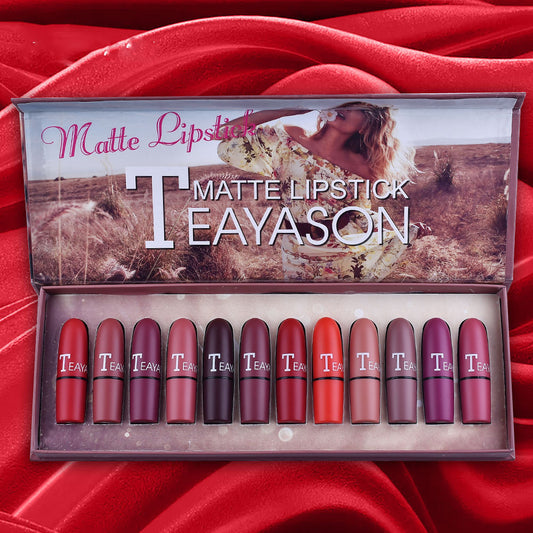 Matte Lipstick Set GIFT 12 Pieces Batch Waterproof And Long Lasting