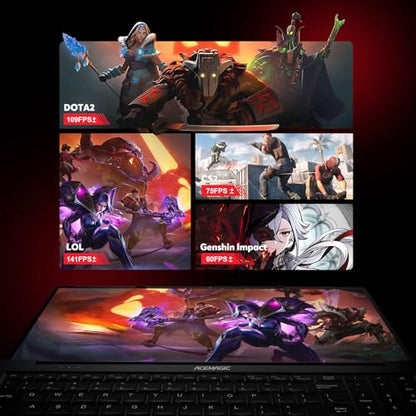 ACEMAGIC 2024 Newest Gaming Laptop, 16.1-inch FHD Display Laptop with AMD Ryzen 7 5700U Processor(8C/16T) with Backlit Keyboard,16GB RAM 512GB M.2 2280 NVMe SSD Laptop Computer,Type-C USB3.2