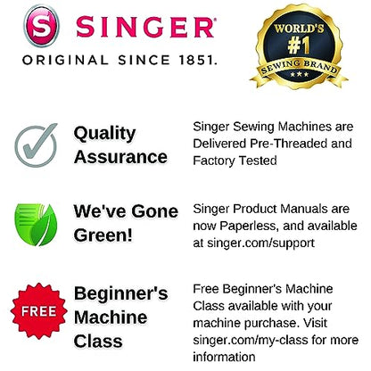 SINGER Heavy Duty 6380 Sewing Machine with Extension Table & Accessory Kit | Strong Motor with Enhanced Piercing Power, 110 Stitch Applications, Full Metal frame, 1-step Buttonhole & LED Light