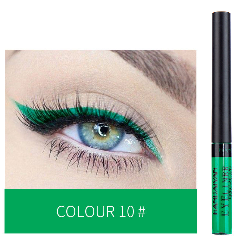 12-color Matte Color Liquid Eyeliner, Long-lasting And Non-smudge Liquid Eye Shadow